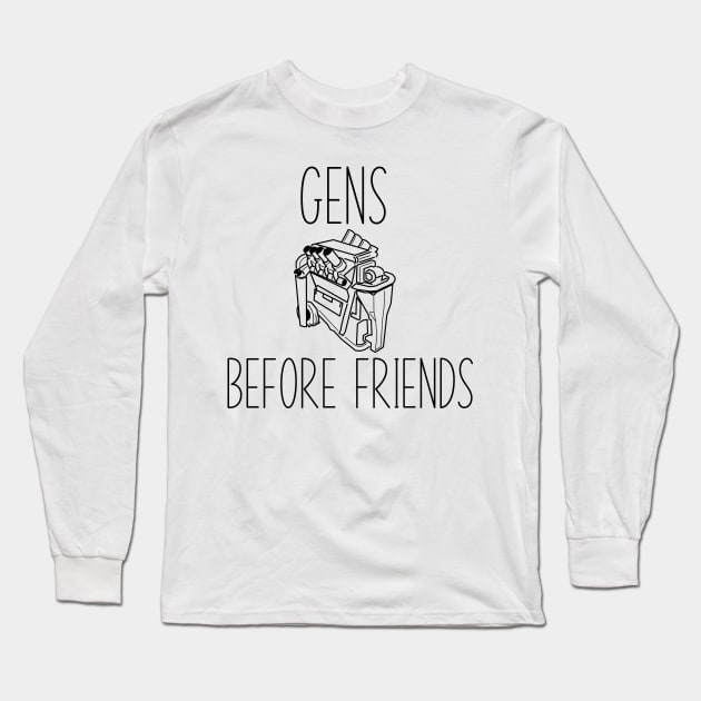 DBD Gens Before Friends Long Sleeve T-Shirt by DigiMom